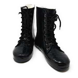 Women Rubber Ankle High Rain boots, # 6027, Croco. Dressed 1 time.